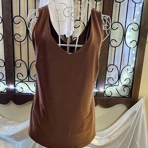 Joseph Ribkoff Elegant Brown Tank Top